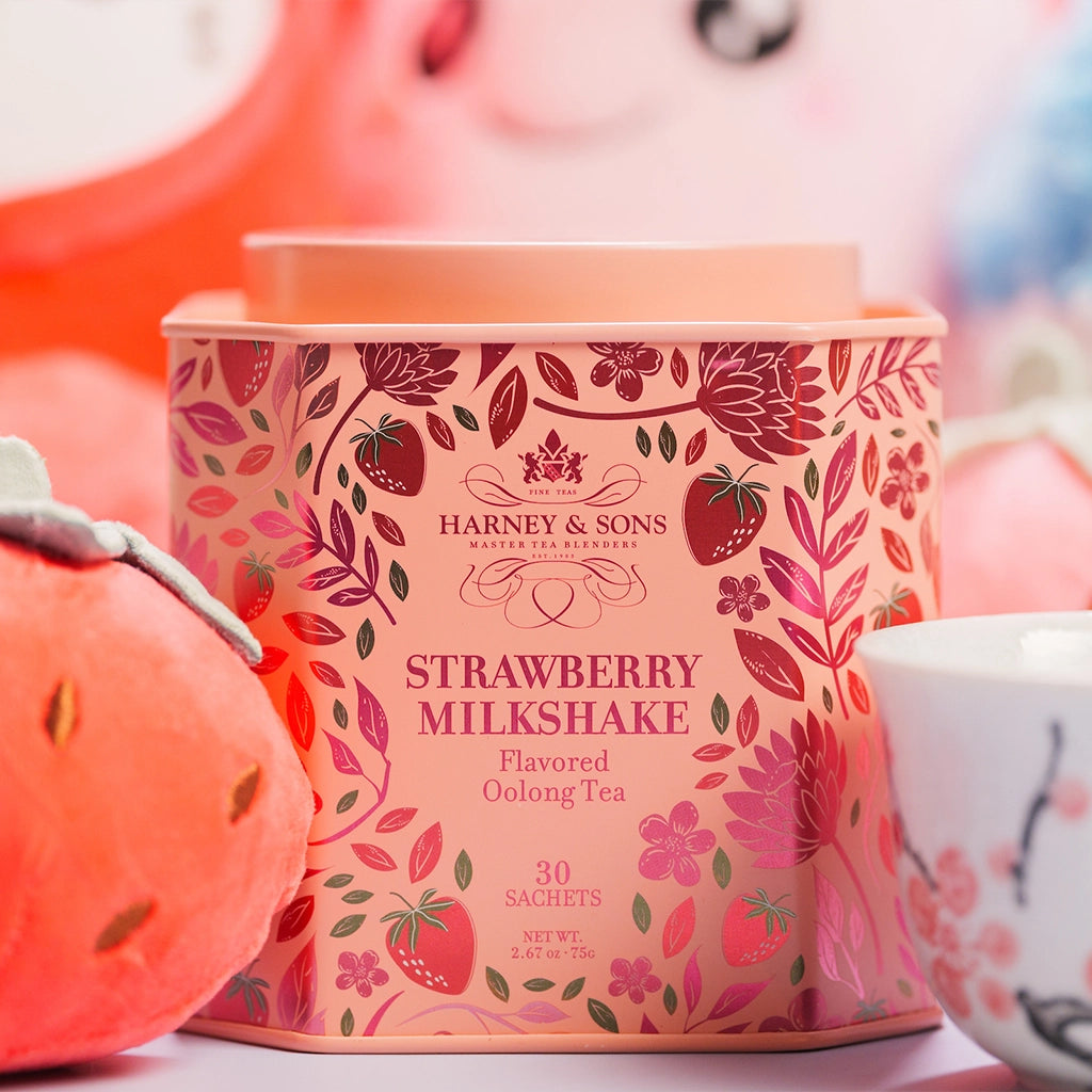 Strawberry Milkshake, Tin of 30 Sachets